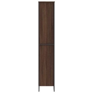  Book Cabinet Brown Oak 80x31x169 cm Engineered wood