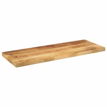  Table Top 80x20x3.8 cm Rectangular Solid Wood Rough Mango