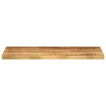  Table Top 80x20x3.8 cm Rectangular Solid Wood Rough Mango