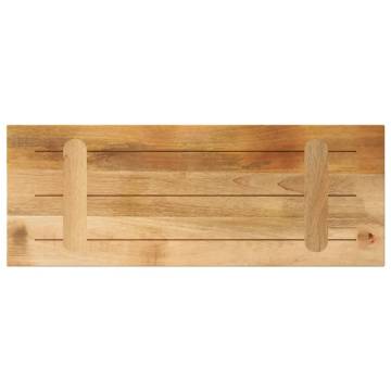  Table Top 80x20x3.8 cm Rectangular Solid Wood Rough Mango