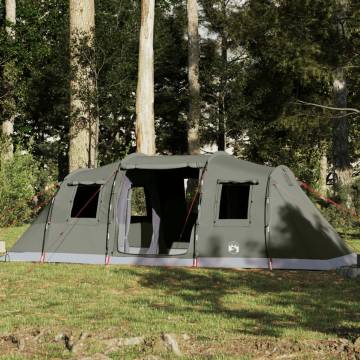  Family Tent Tunnel 6-Person Olive Green Waterproof