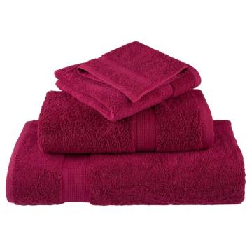  Premium Shower Towels SOLUND 2pcs Bordeaux 70x140cm 600gsm