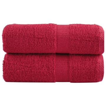  Premium Soap Towels SOLUND 2 pcs Red 30x30 cm 600 gsm