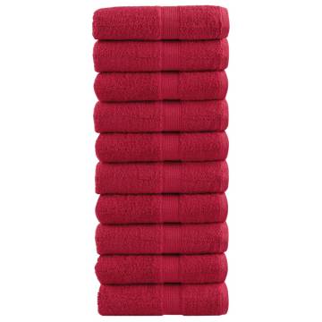  Premium Soap Towels SOLUND 10 pcs Red 30x30 cm 600 gsm